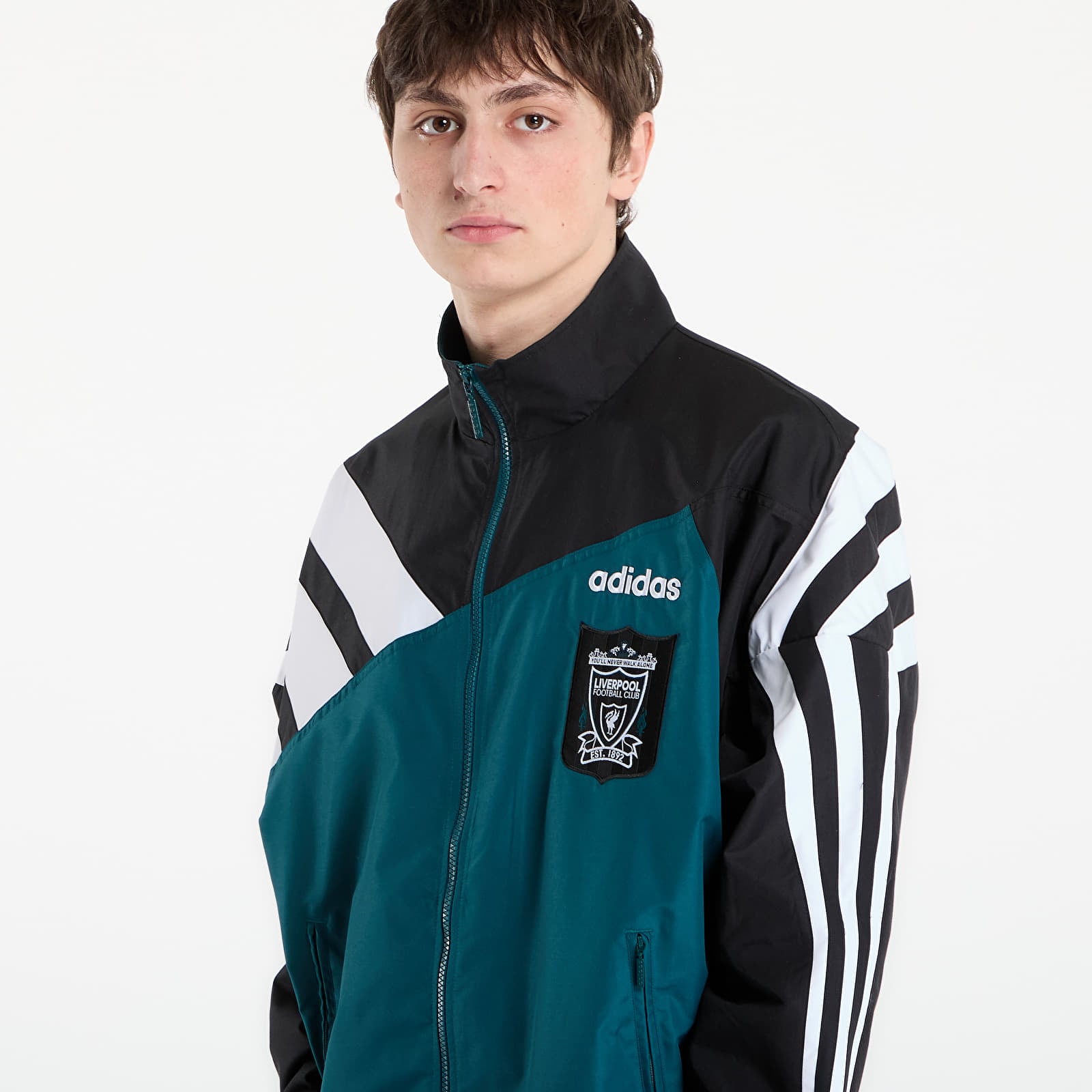 Sweatshirts til mænd adidas Liverpool Fc Track Top 95 Rich Green/ Black