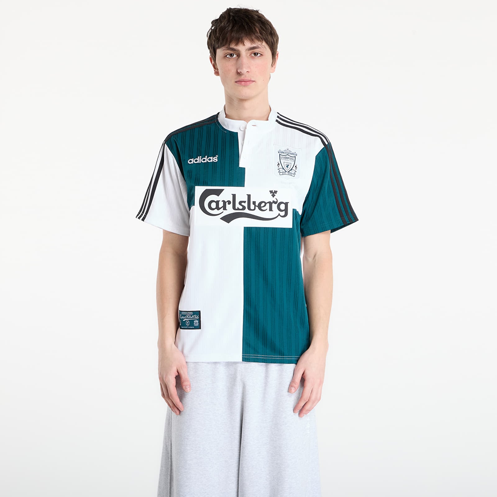 Trøjer til mænd adidas Liverpool Fc Away Jersey 95 White/ Rich Green
