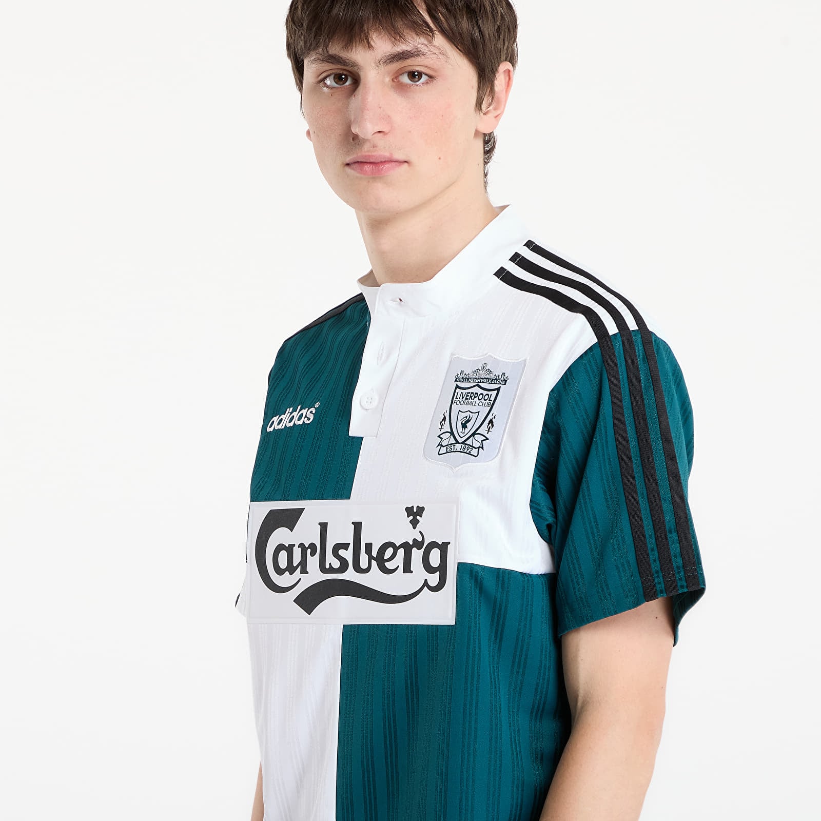 Trøjer til mænd adidas Liverpool Fc Away Jersey 95 White/ Rich Green