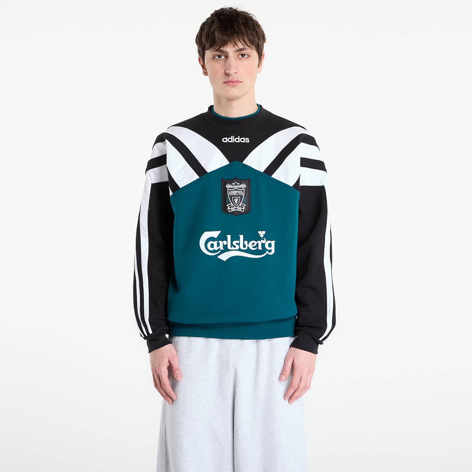 Суитшърт adidas Liverpool Fc Crew Sweat 95 Rich Green/ Black XXL
