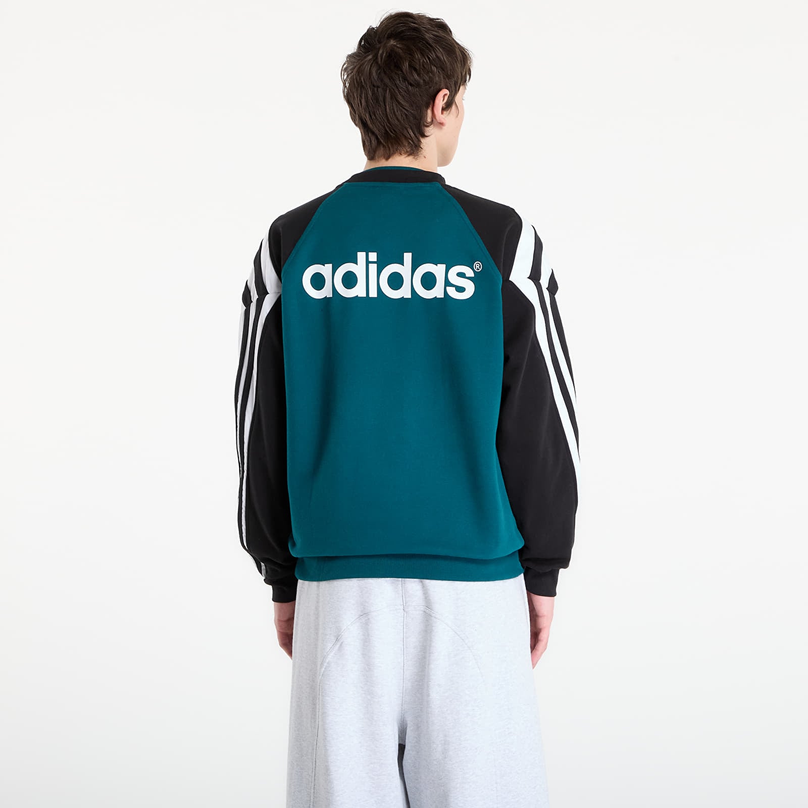 Sweatshirts för män adidas Liverpool Fc Crew Sweat 95 Rich Green/ Black