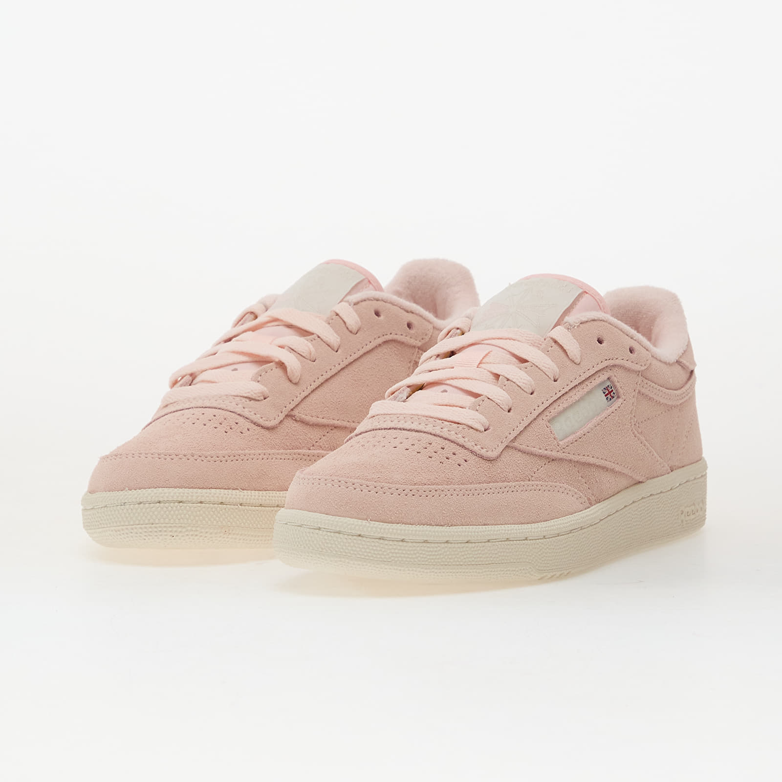 Vīriešu čības un apavi Reebok Club C 85 Chalk/ Pure Pink/ Alabaster