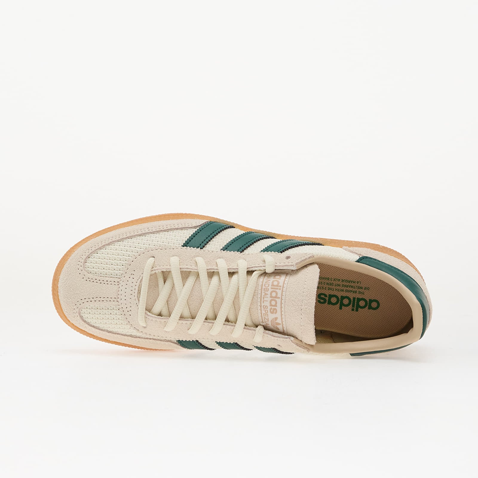 Scarpe uomo adidas Handball Spezial Off White/ Collegiate Green/ Gum2