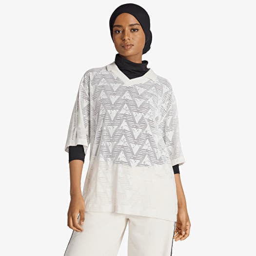 Marškinėliai adidas Lace Jersey Cloud White