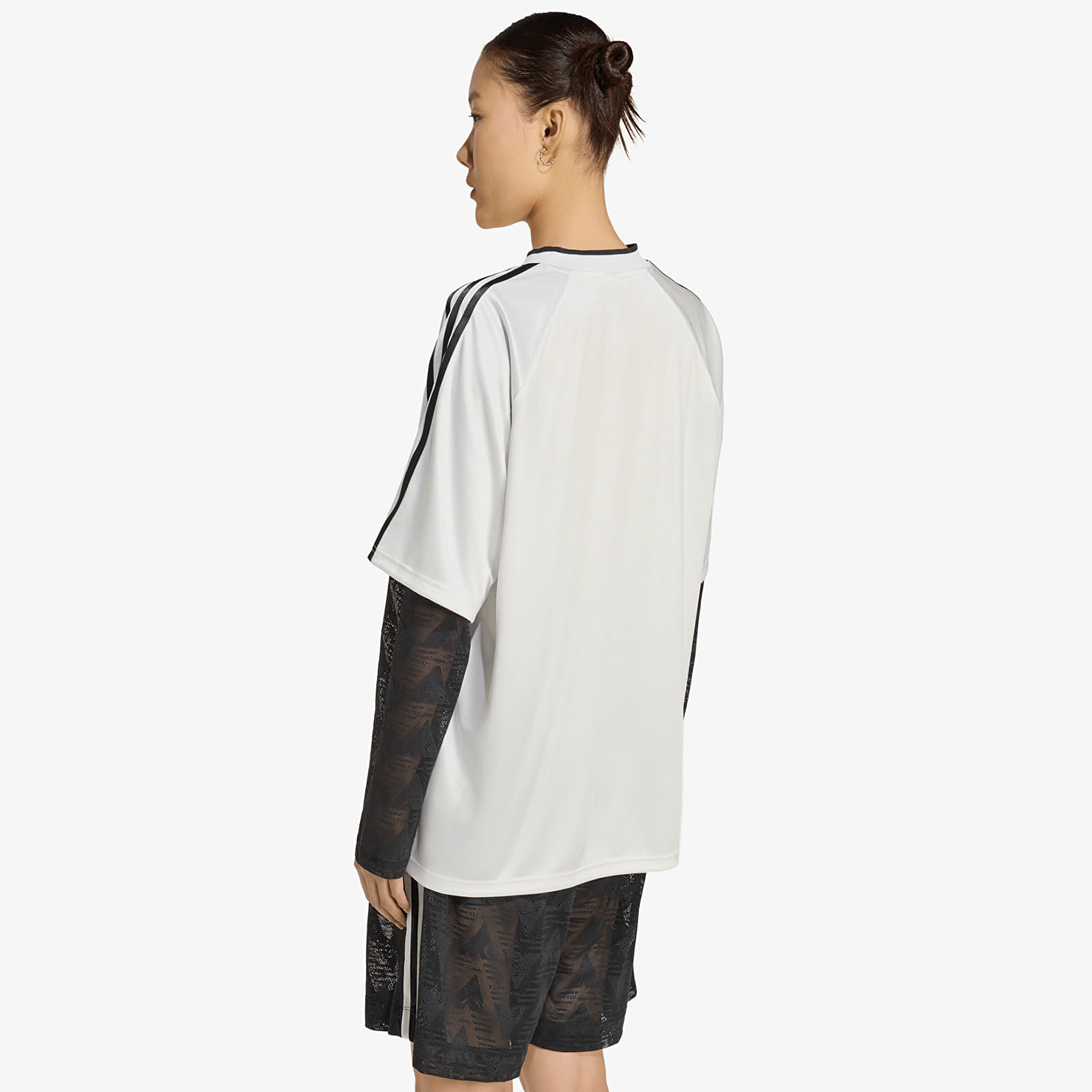 Sieviešu krekliņi adidas Lace Long-Sleeve Jersey Cloud White
