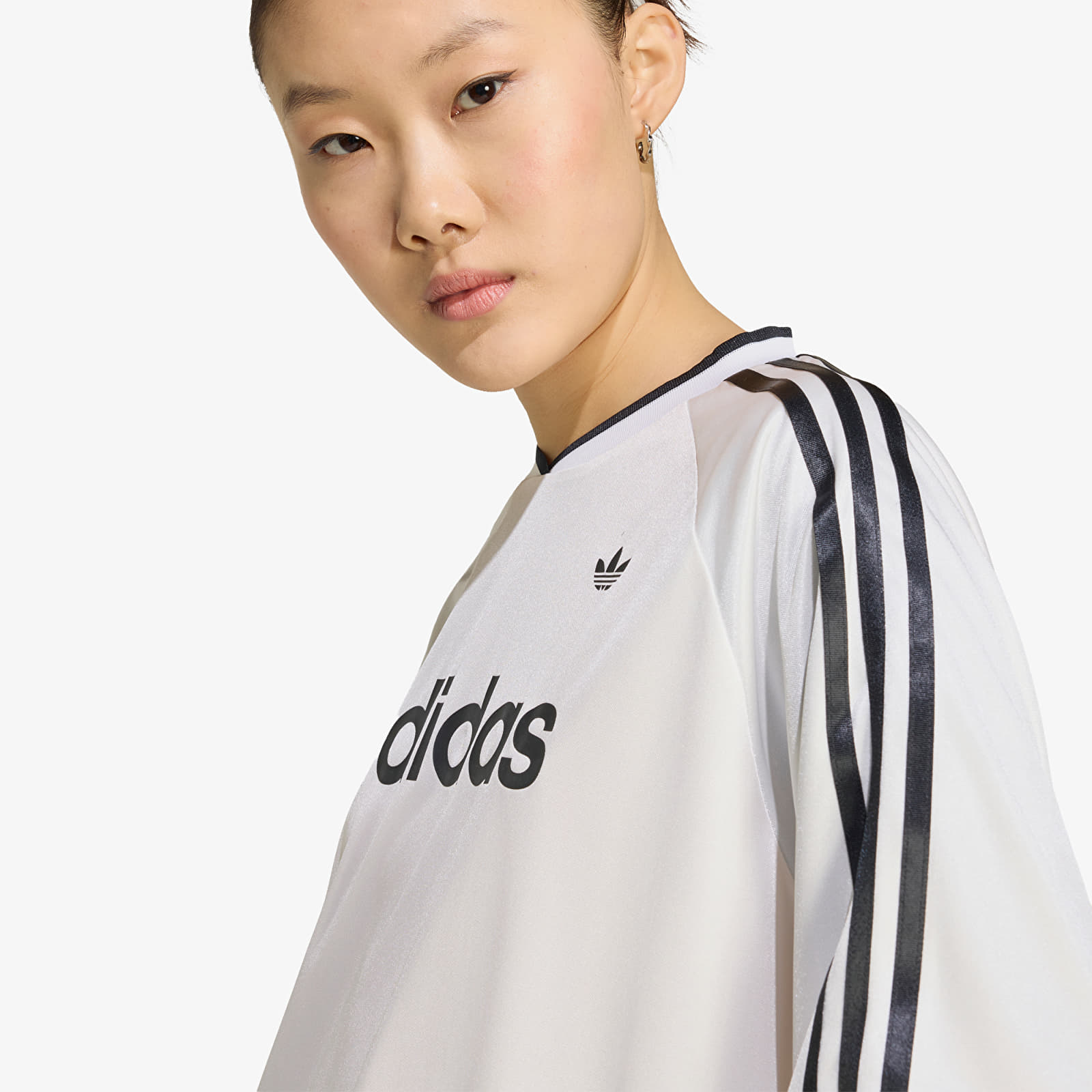 Sieviešu krekliņi adidas Lace Long-Sleeve Jersey Cloud White