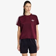 adidas Firebird T-Shirt Maroon/ Off White