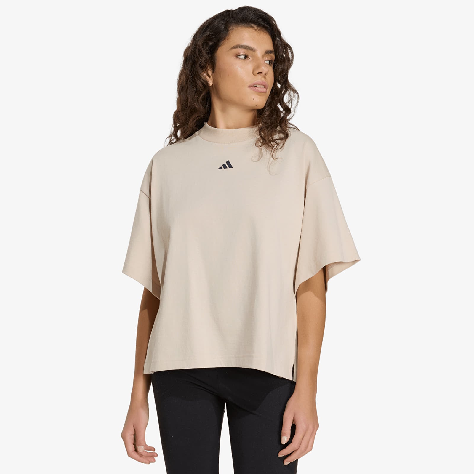 T-shirt adidas W 3-Stripes Gfx Tee2 Beige L