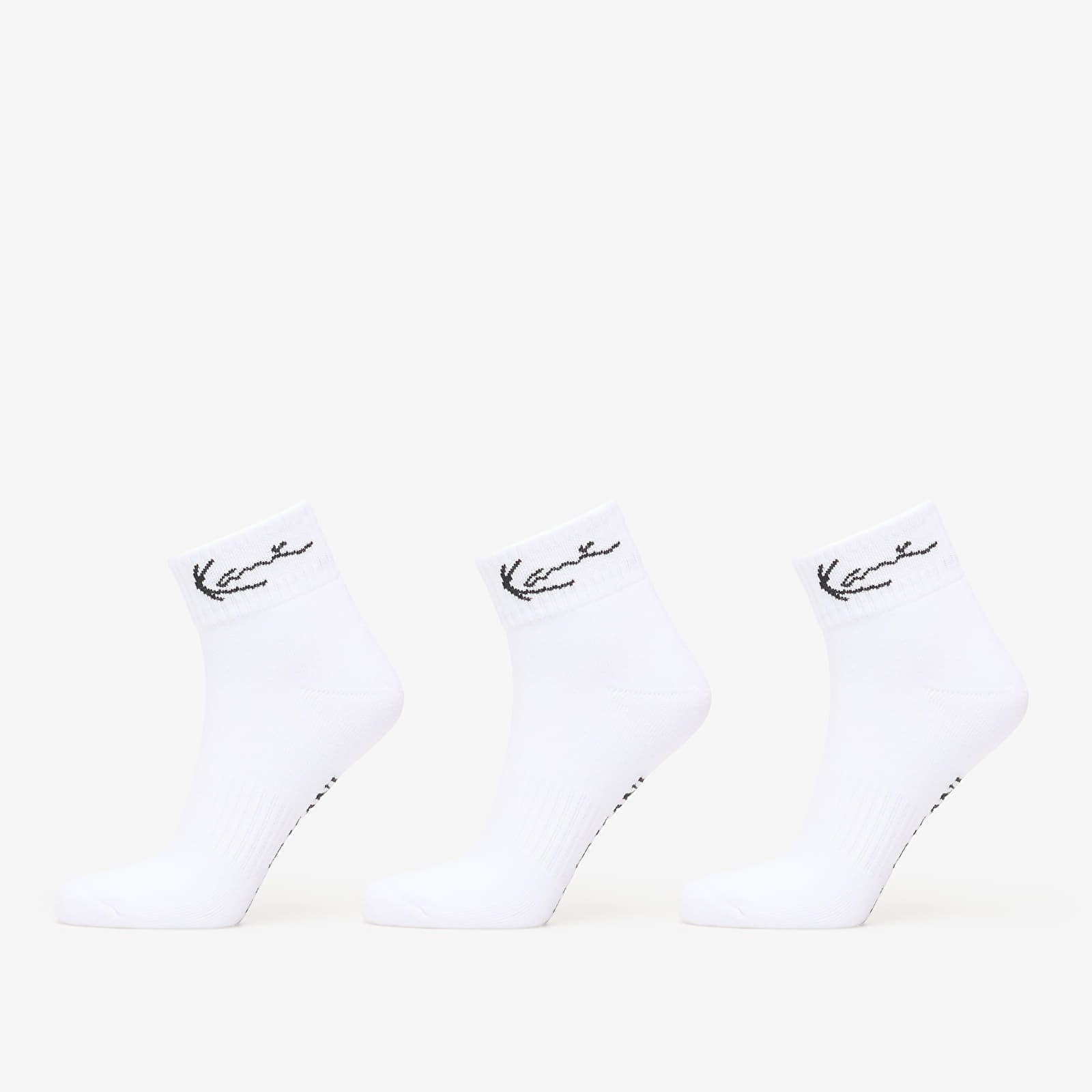 Karl Kani Signature Ankle Socks 3-Pack White 39-42