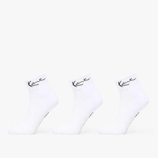 Karl Kani Signature Ankle Socks 3-Pack White