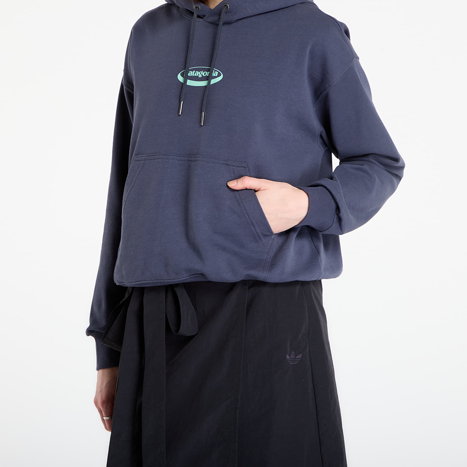 Hoodies and sweatshirts  Patagonia W's '95 Oval Logo Daily Hoody Smolder Blue/ Moon Tripper