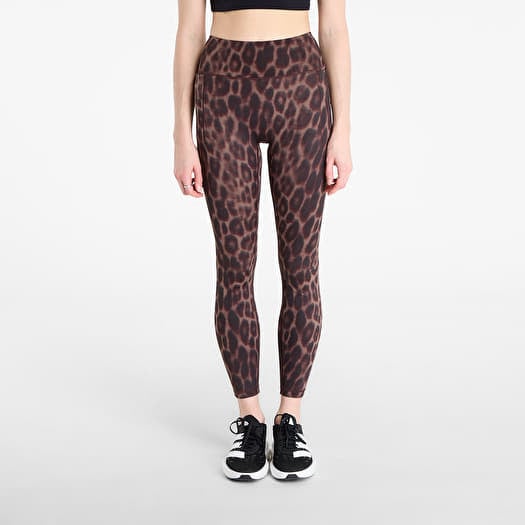 Leggings adidas Optime Power Leopard 7/8 Leggings Black/ Almost Yellow