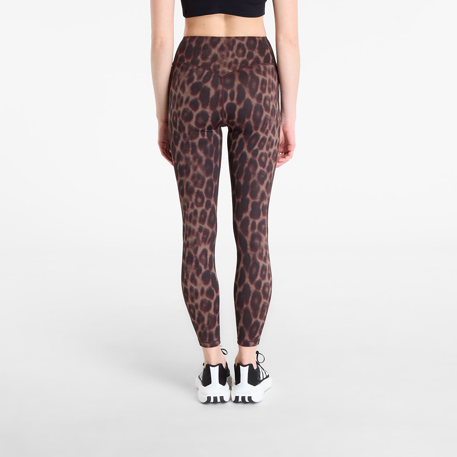 Leggings adidas Optime Power Leopard 7/8 Leggings Black/ Almost Yellow