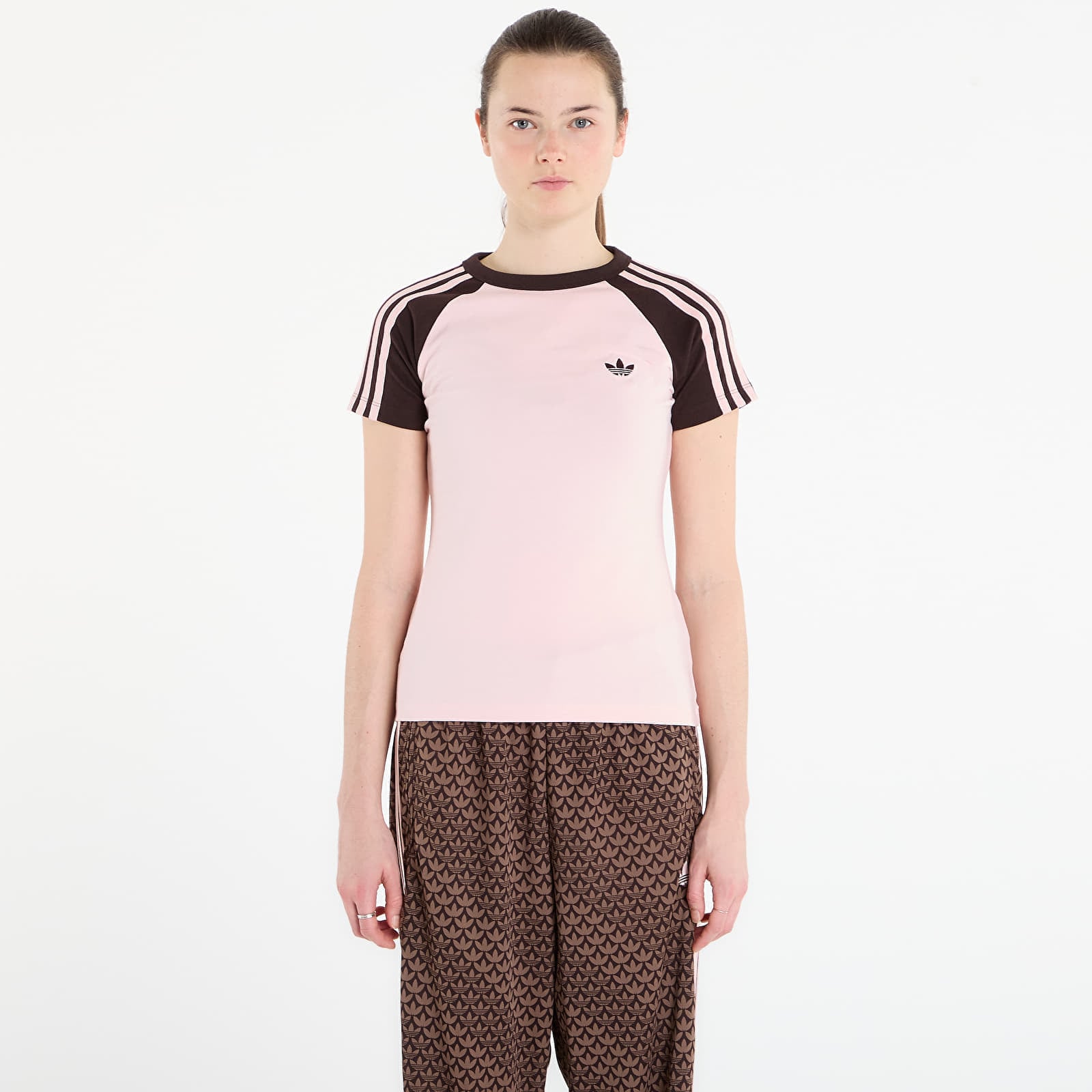 T-shirt adidas Sst Tee Sandy Pink / Aurora Coffee Met. / Sandy Pink XS
