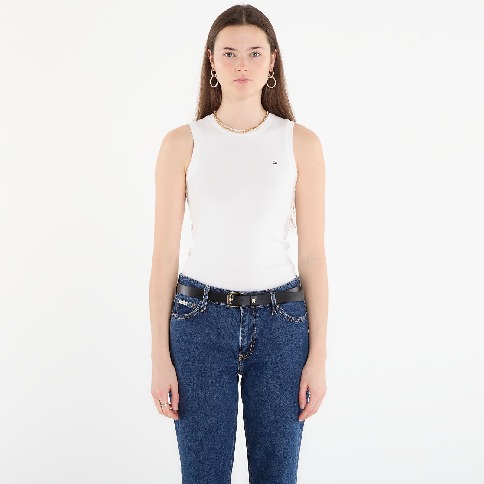 Tommy Hilfiger Slim Cody C-Nk Tank Top White L