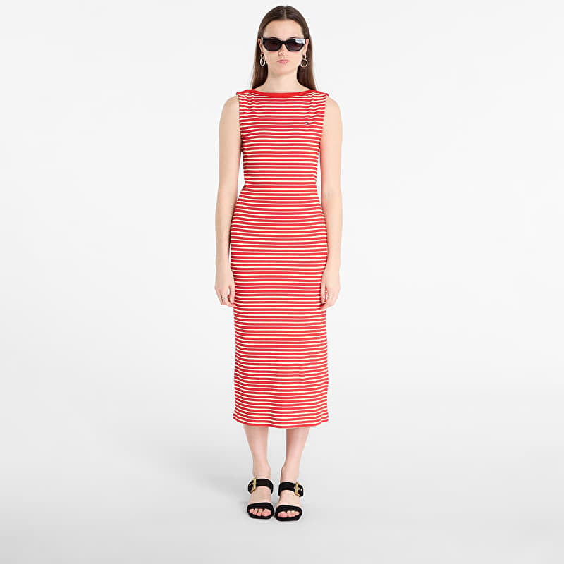 Rochie Tommy Hilfiger 5X2 Slim Slash-Nk Dress Breton Stripe Fireworks/ Calico