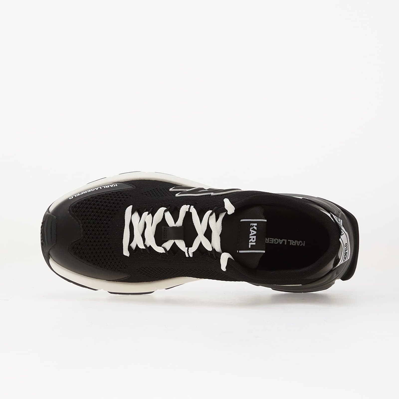 Men's sneakers and shoes Karl Lagerfeld Jeans Orion Sidetrim Knit Lo Black Knit Textile