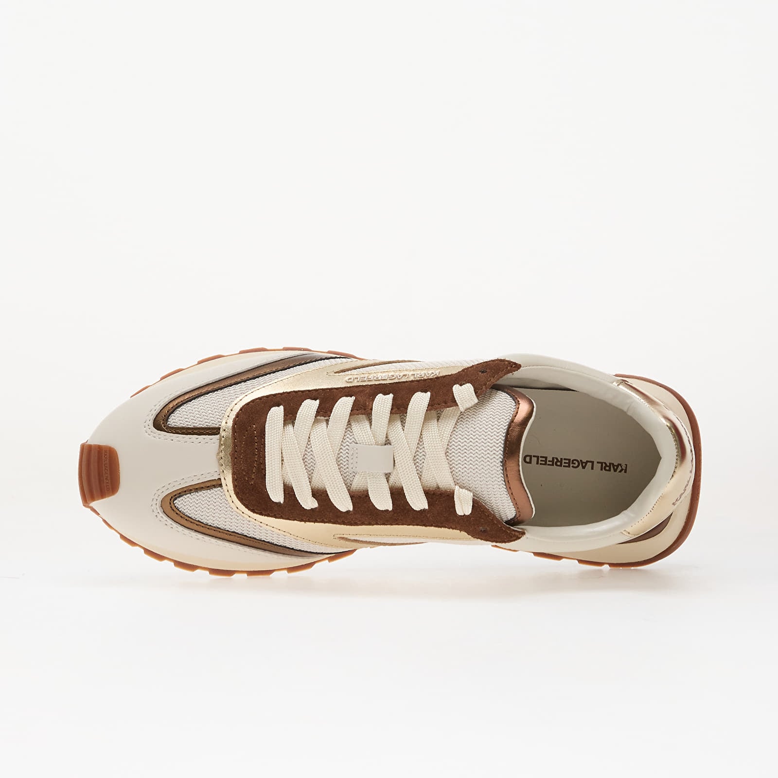 Men's sneakers and shoes Karl Lagerfeld Jeans Kairo Nft Peep Lo Lace Stone Lthr & Text W/ dk Brown