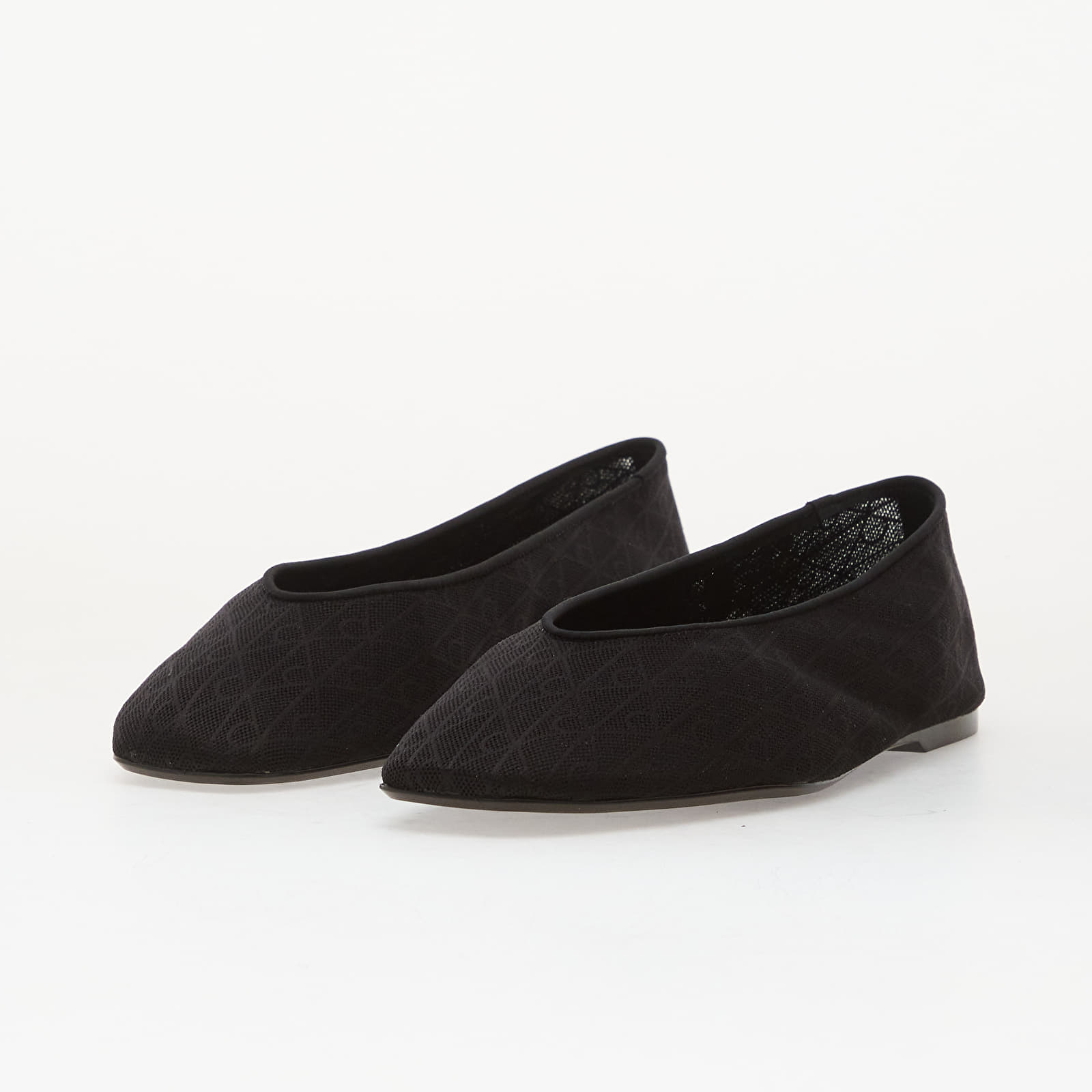 Sneakers och skor för kvinnor Calvin Klein Square Ballerina Aop Mesh Triple Black Mono