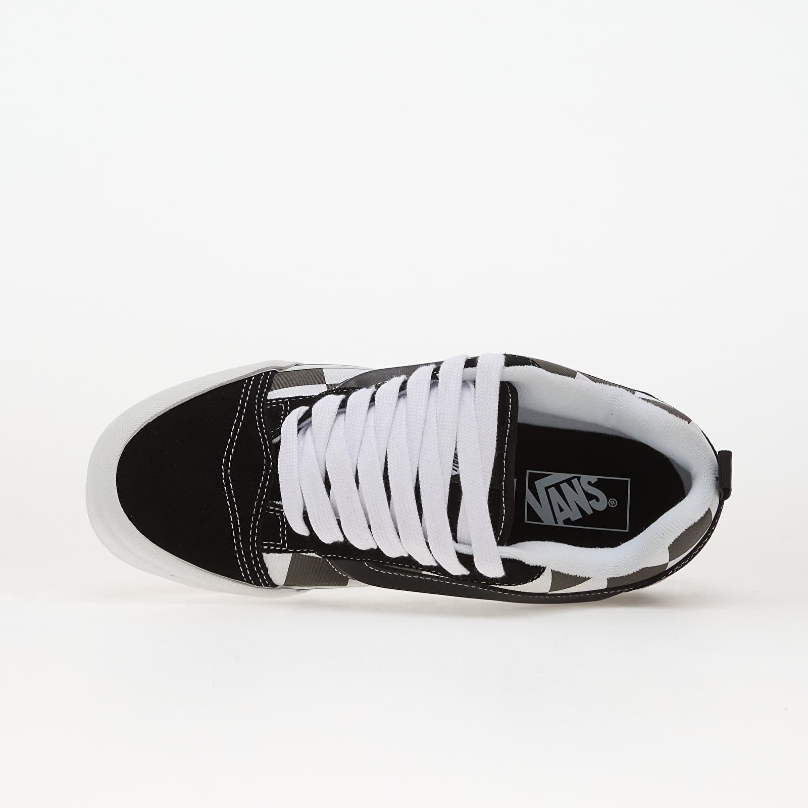 Turnschuhe und Schuhe für Männer Vans Knu Skool Mega Check Gray Black