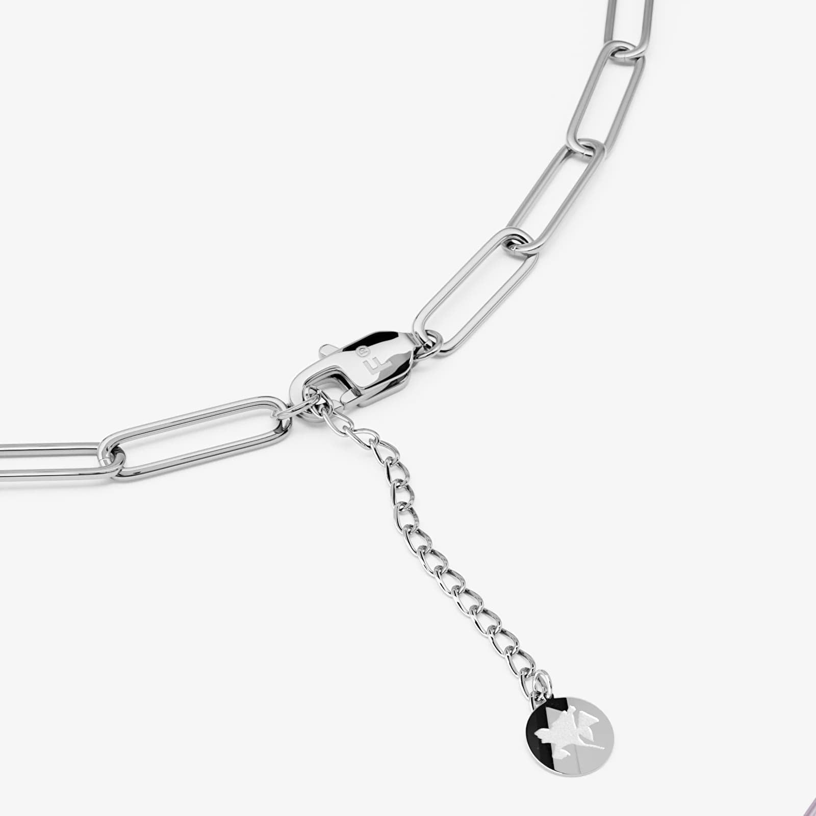 Necklace FURIOSA® Paperclip Fire Chain - 40+5 cm Silver