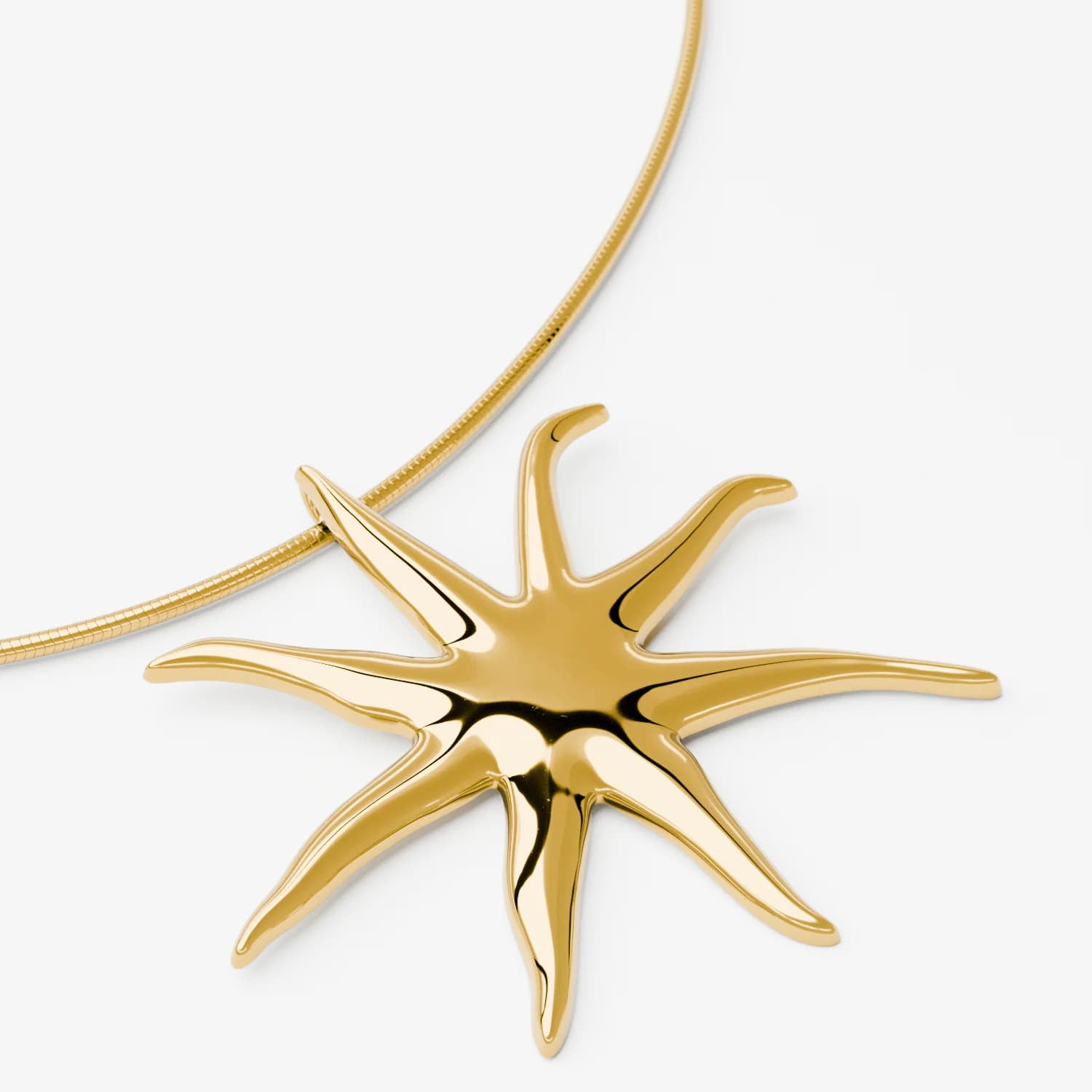 Necklace FURIOSA® Starfish Necklace - 45+5 cm Gold