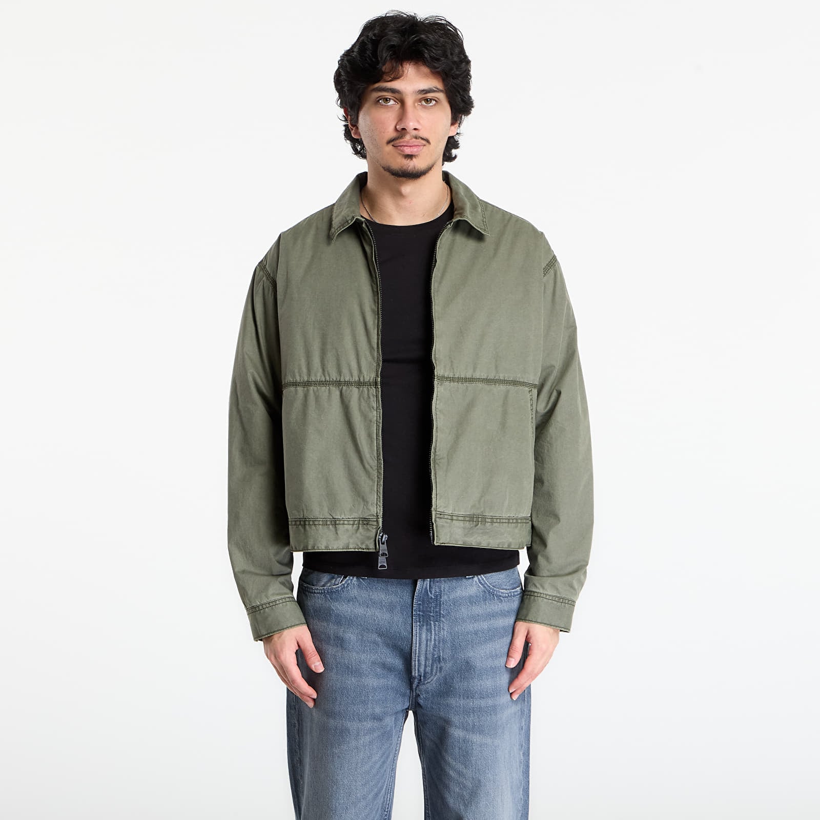 Herrenjacken Vans Cotton Poplin Station Jacket Obsidian