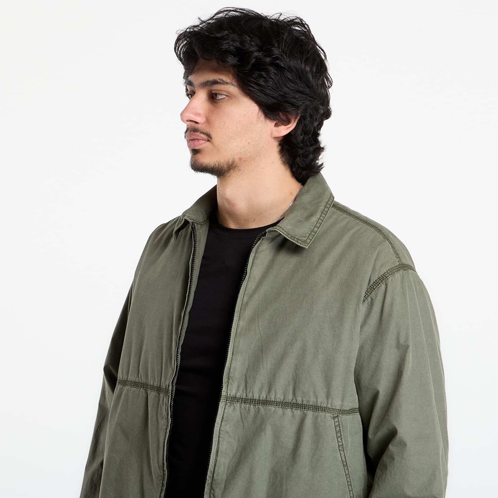 Herrenjacken Vans Cotton Poplin Station Jacket Obsidian