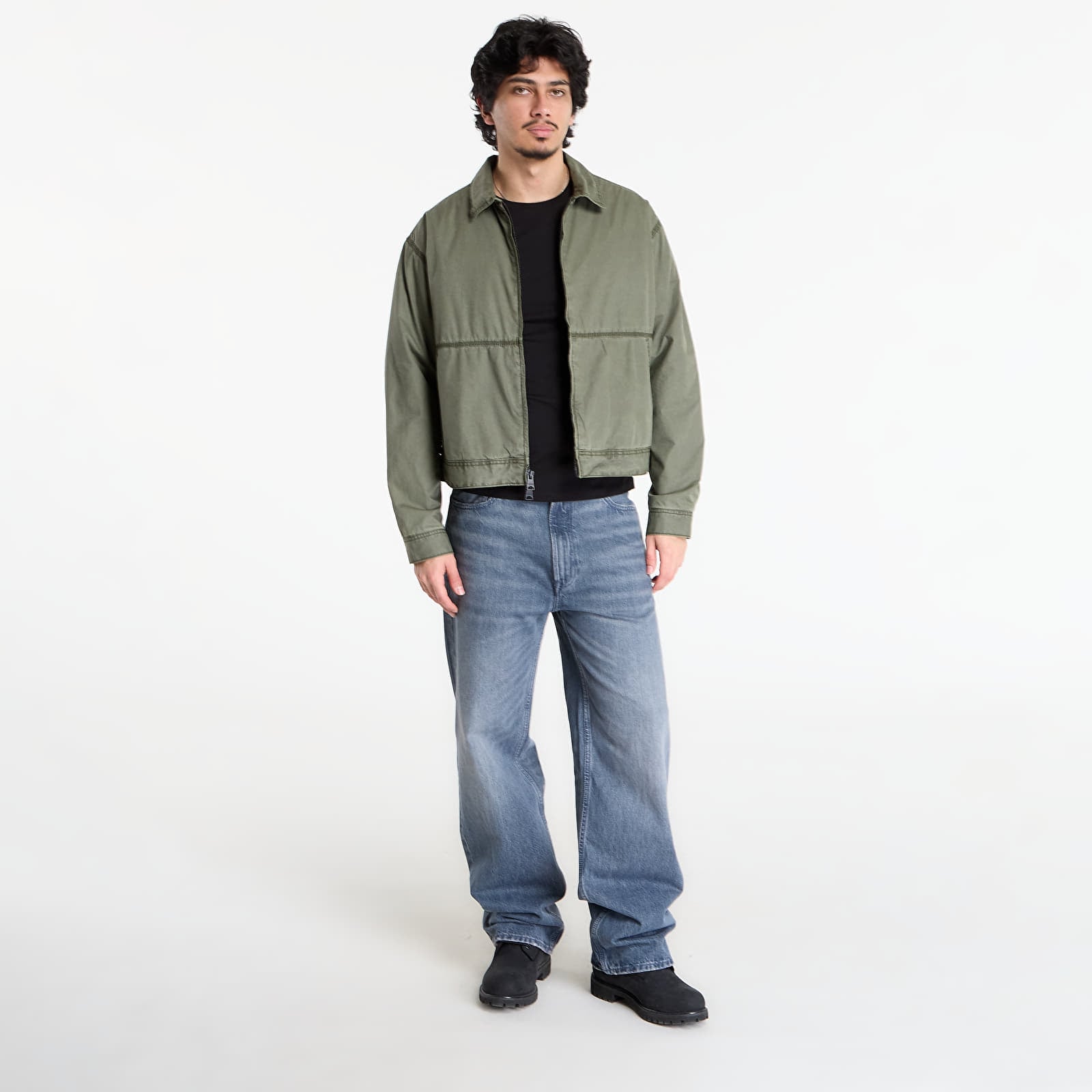 Herrenjacken Vans Cotton Poplin Station Jacket Obsidian