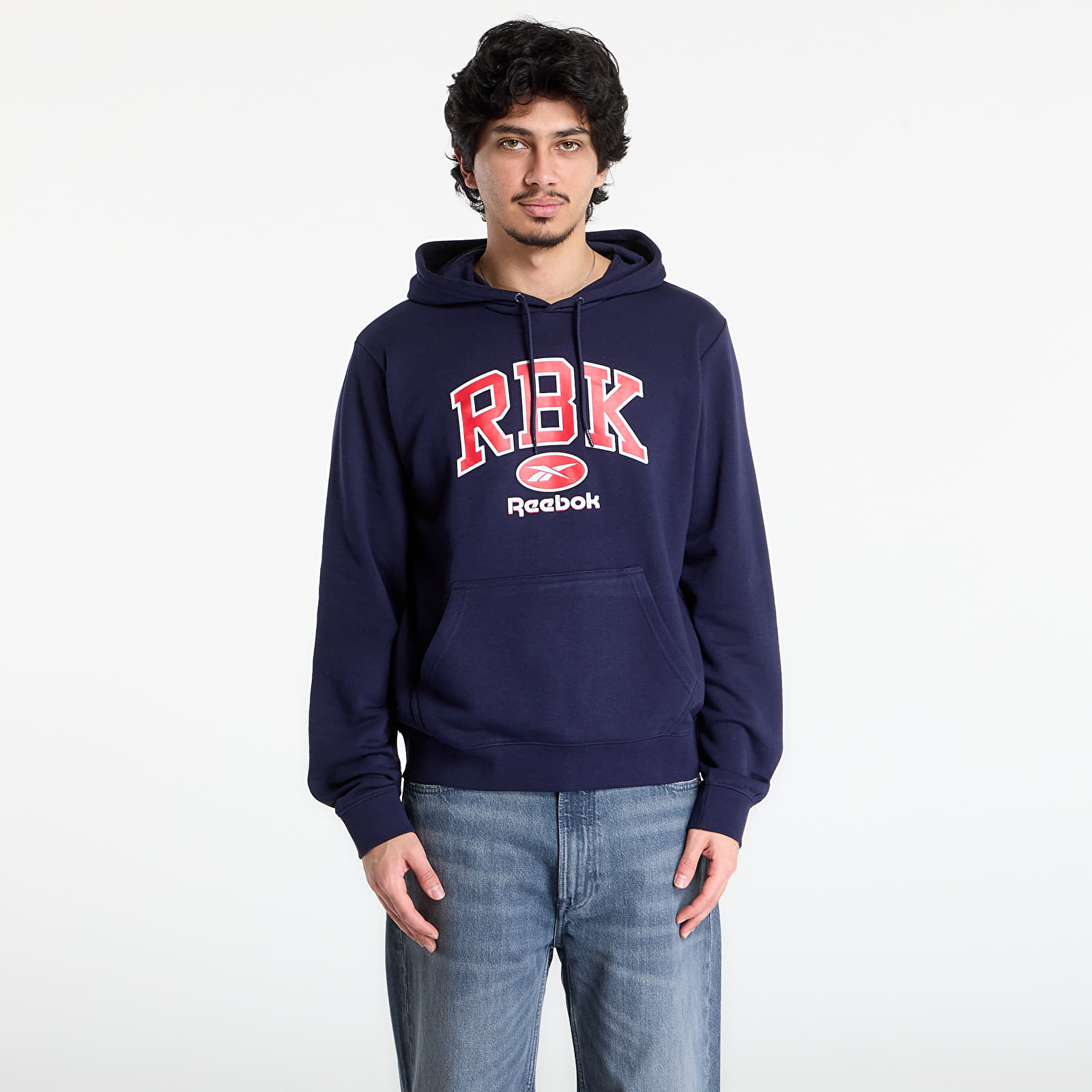 Vīriešu džemperi Reebok Collegiate Hoodie Vector Navy