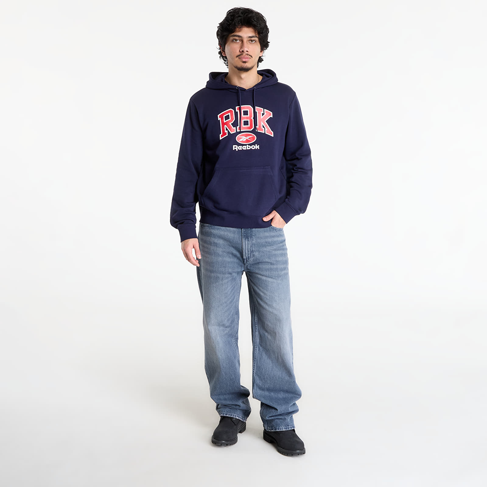 Vīriešu džemperi Reebok Collegiate Hoodie Vector Navy