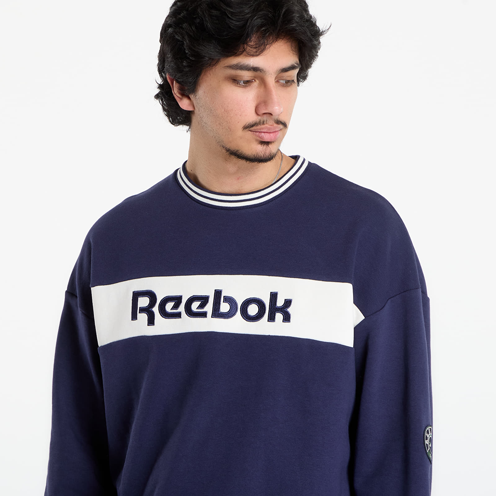 Vīriešu džemperi Reebok Lawn Club Crew Sweat Vector Navy