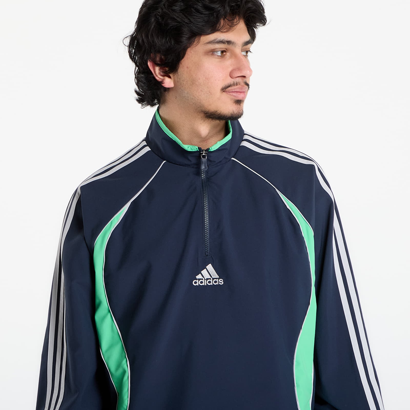 Herren-Sweatshirts adidas Teamgeist Half Zip Sweatshirt Aurora Ink
