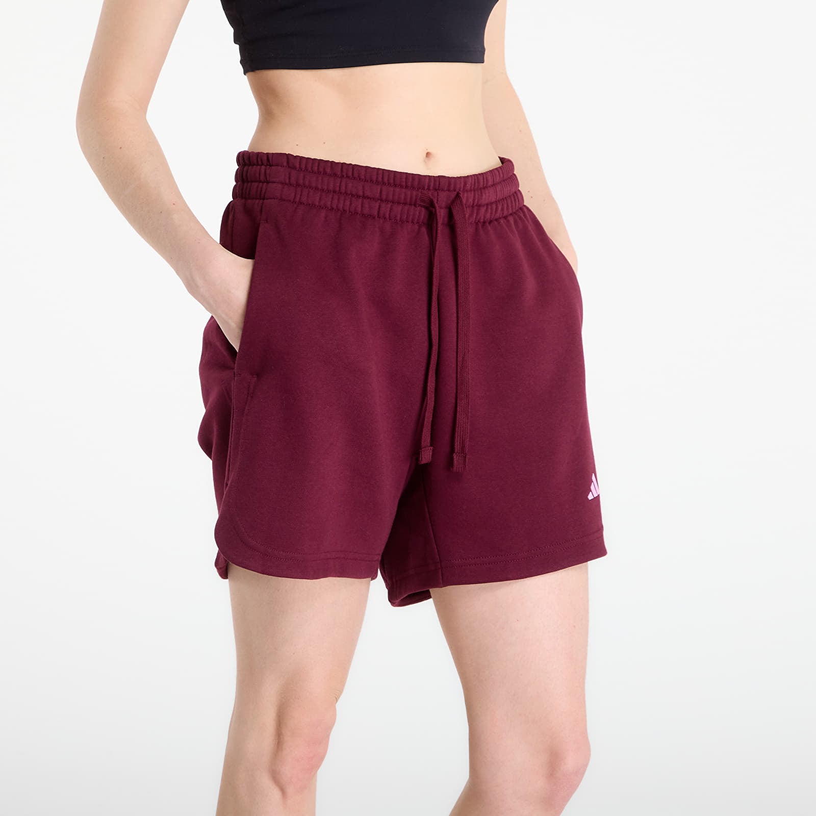 Ženske kratke hlače adidas W 3Ss Fl Short Pink