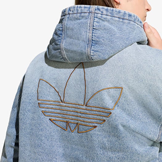 adidas Denim Padded Jacket Indigo Denim | Queens