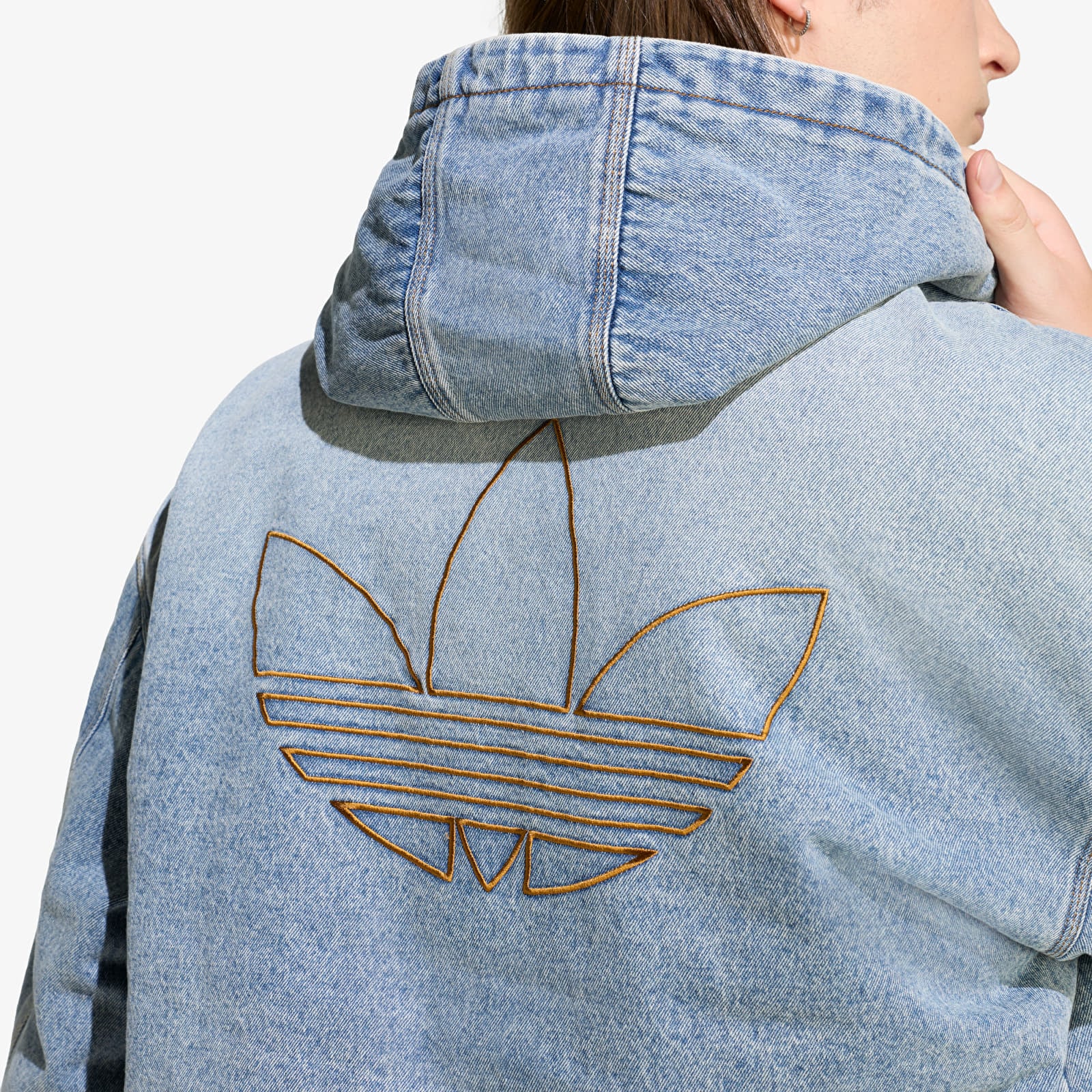 Bundy adidas Denim Padded Jacket Indigo Denim