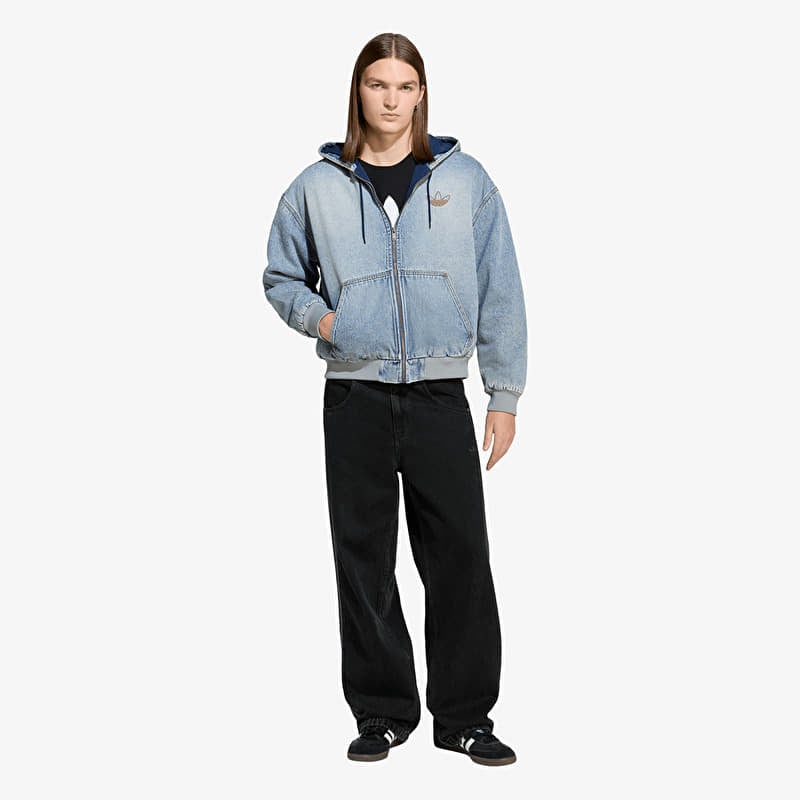 adidas Denim Padded Jacket Indigo Denim | Queens