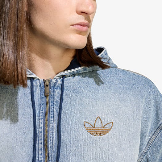 adidas Denim Padded Jacket Indigo Denim | Queens