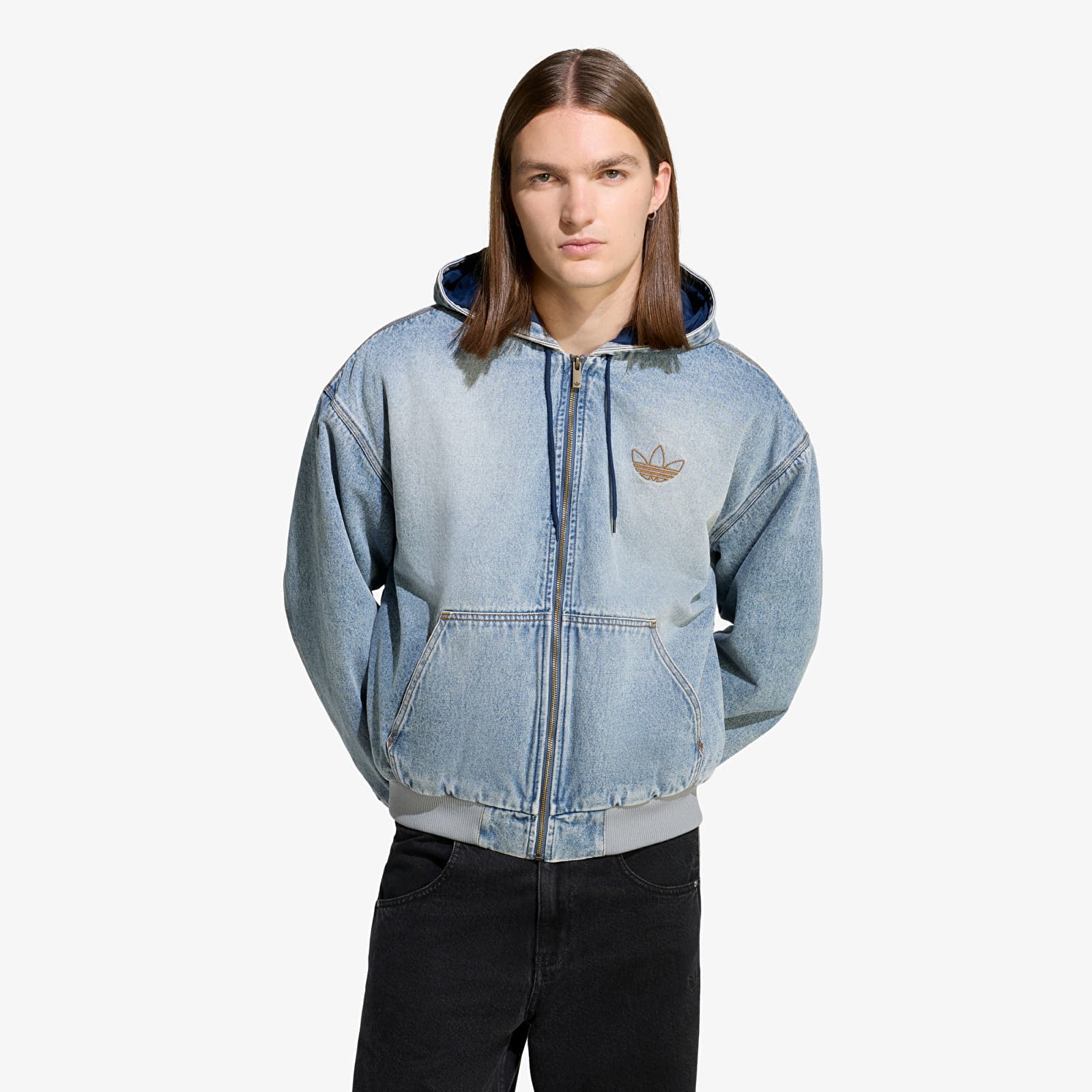 Bundy adidas Denim Padded Jacket Indigo Denim