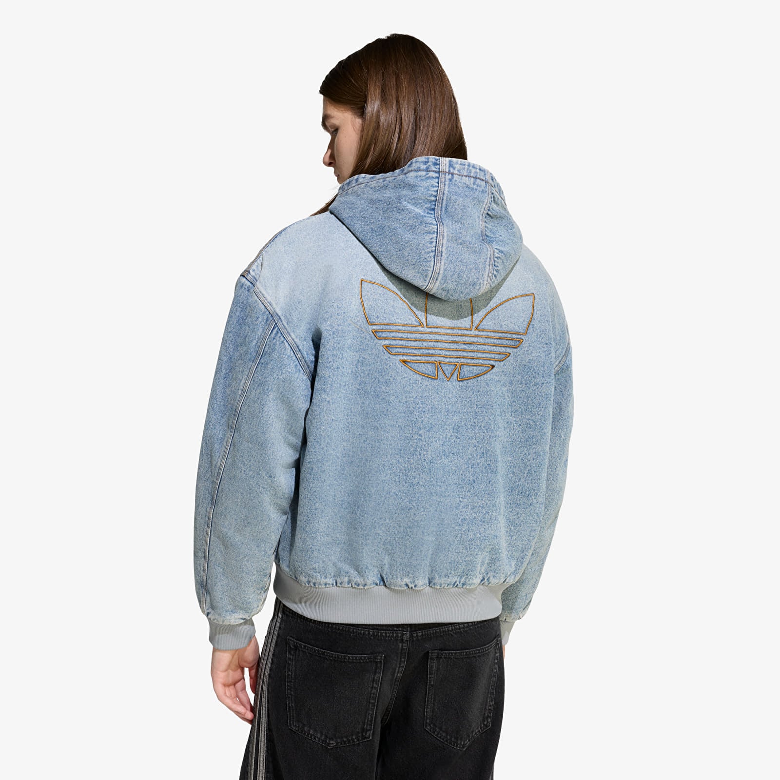 Bundy adidas Denim Padded Jacket Indigo Denim