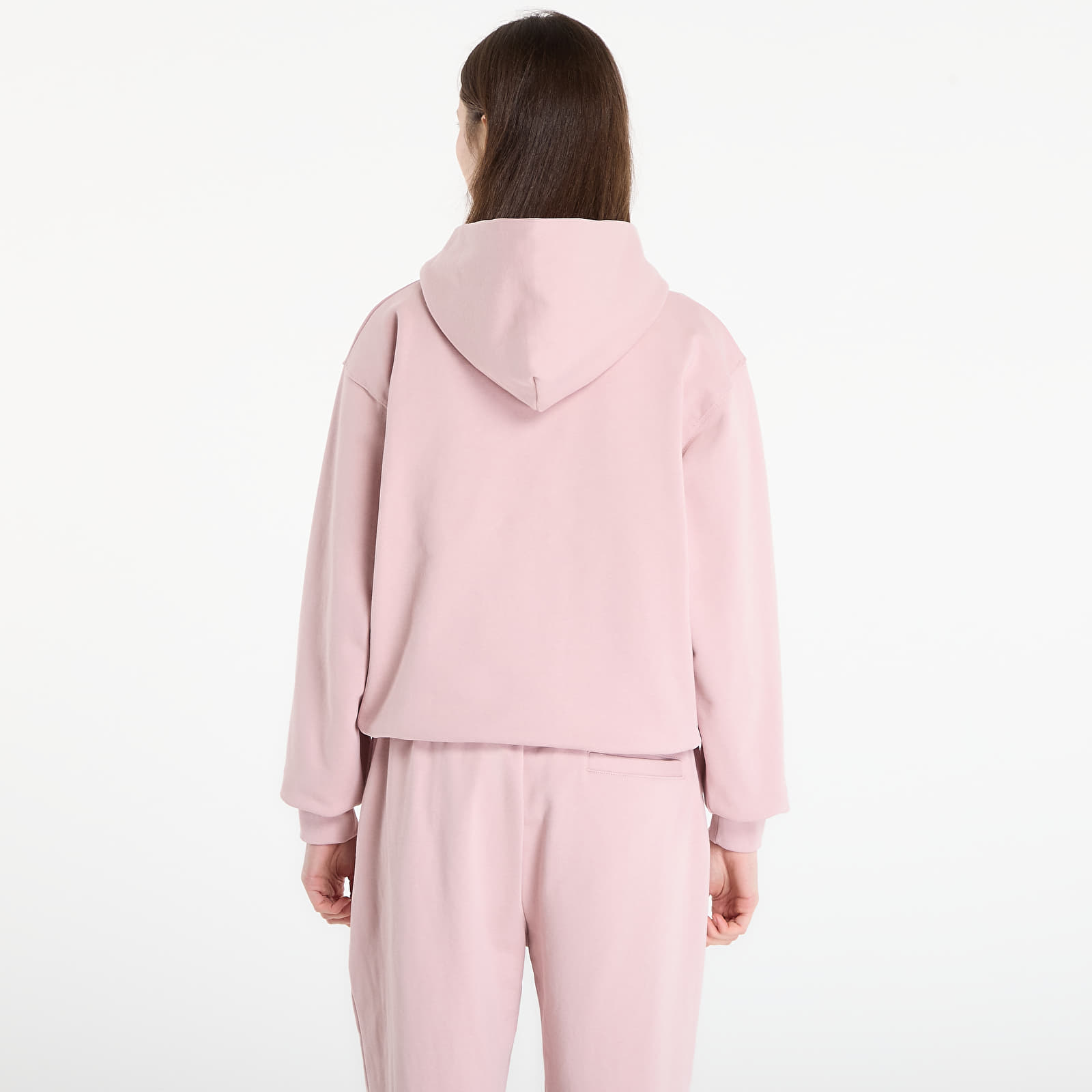 Mikinas ar kapuci un sporta krekli Queens Women's Sweats Essential Hoodie Dust Pink