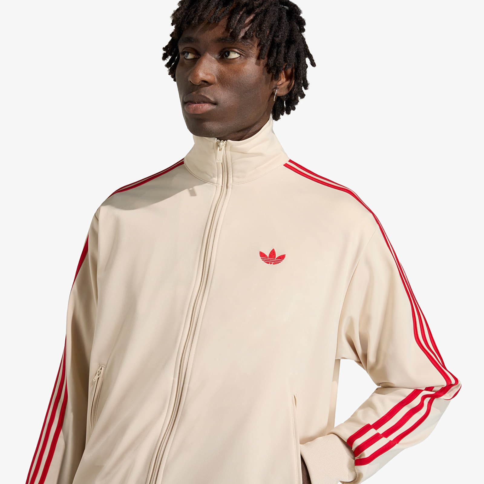 Hanorace pentru bărbați adidas Firebird Tt Crli/ Better Scarlet