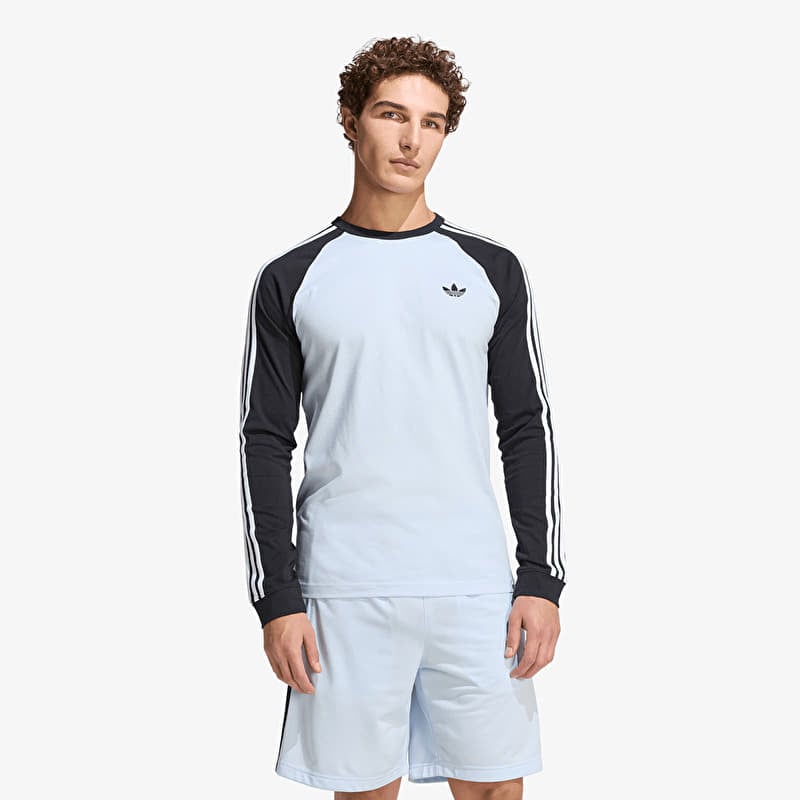 Футболка adidas 3-Stripes Long-Sleeve Top Long-Sleeve Top Crystal Sky