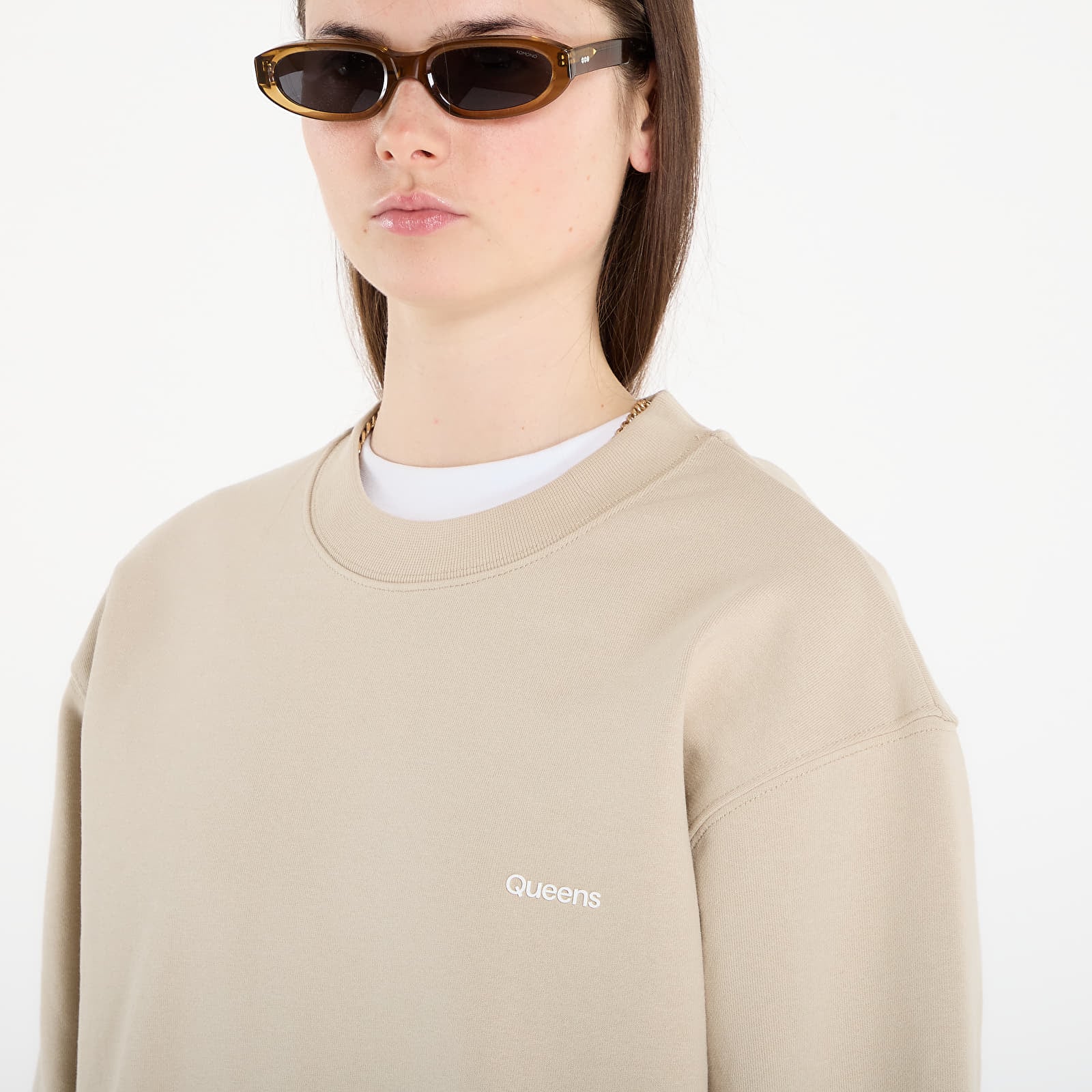 Hoodies and sweatshirts  Queens Women's Sweats Essential Crewneck Sand