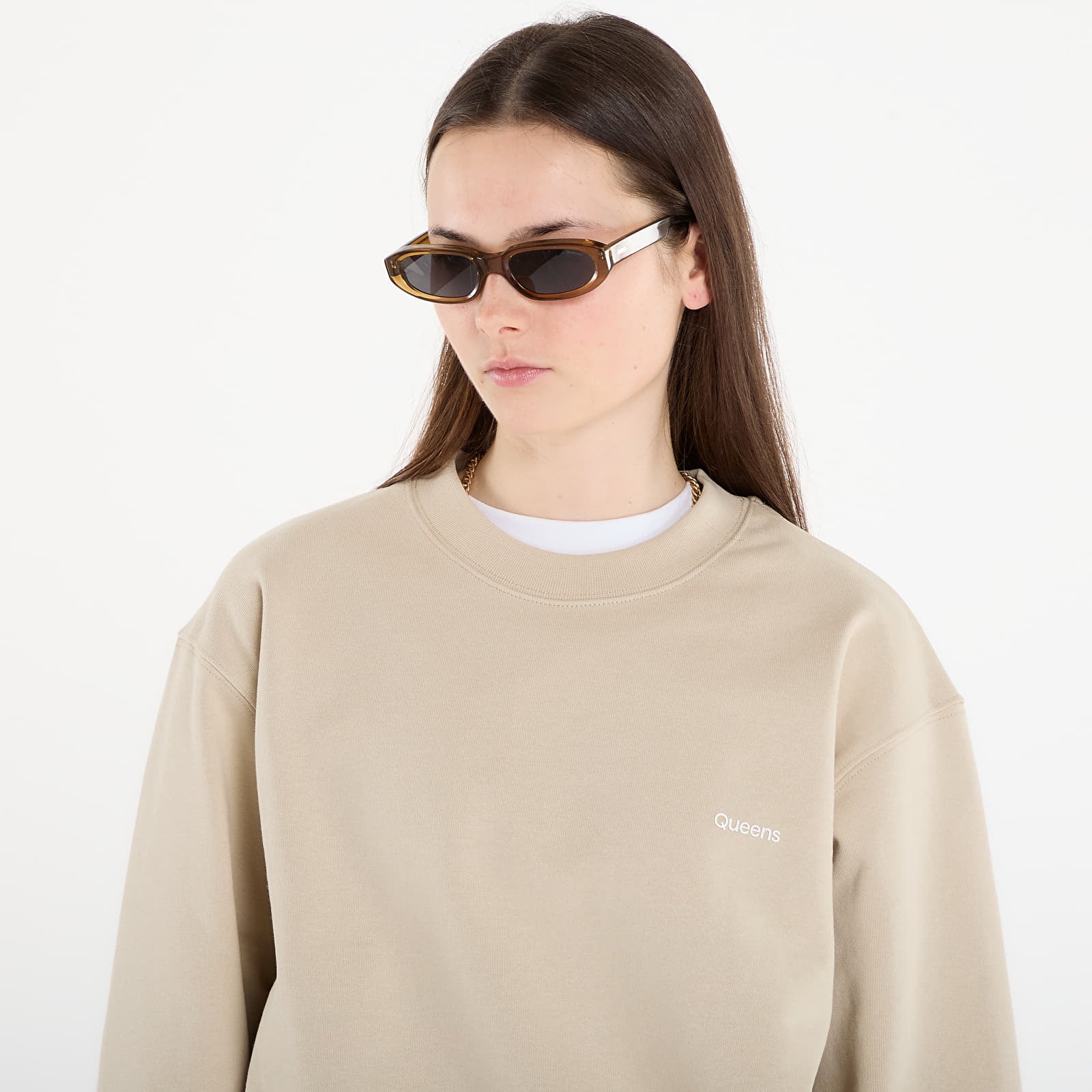 Hoodies and sweatshirts  Queens Women's Sweats Essential Crewneck Sand