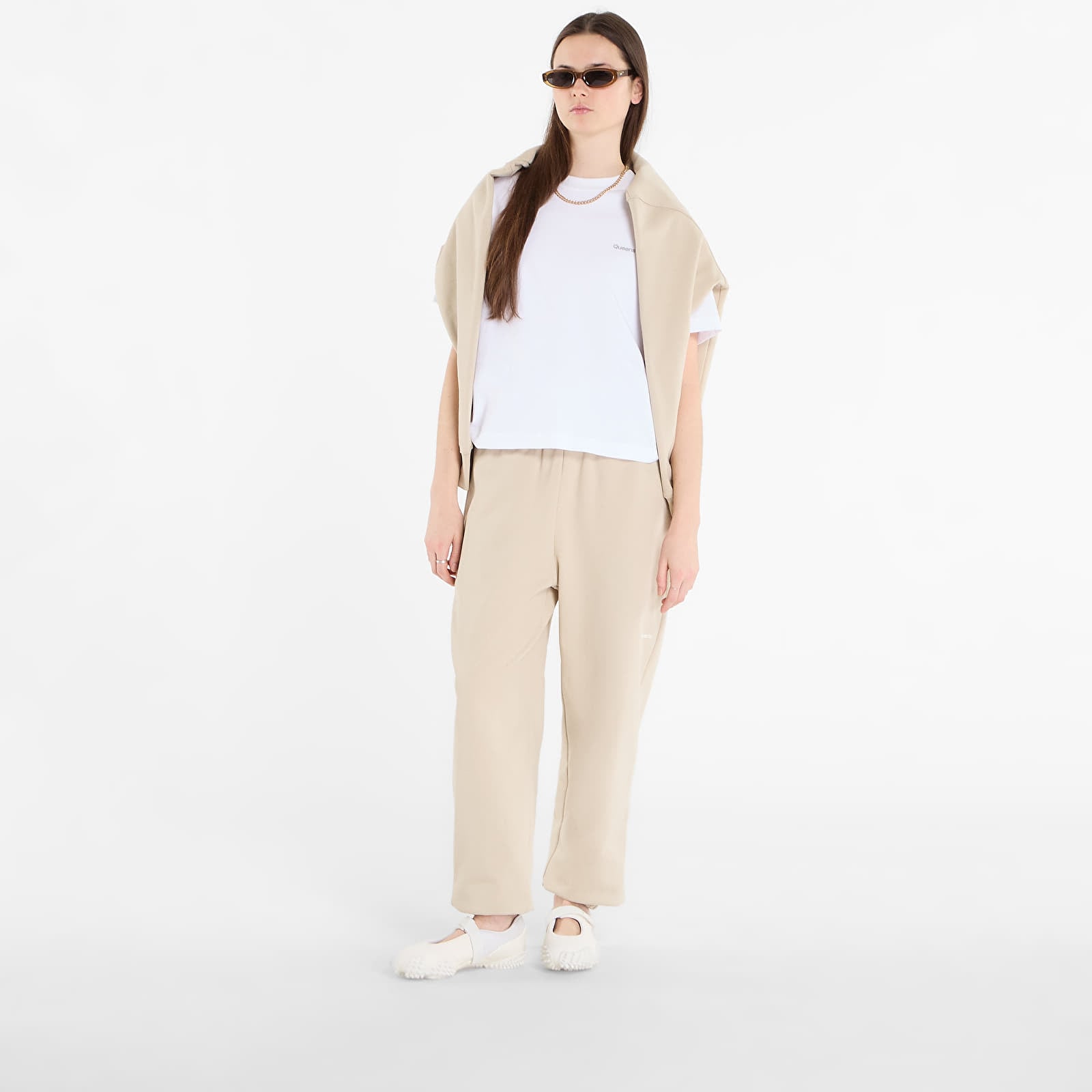 Joggebukser Queens Women's Sweats Essential Sweatpants Sand