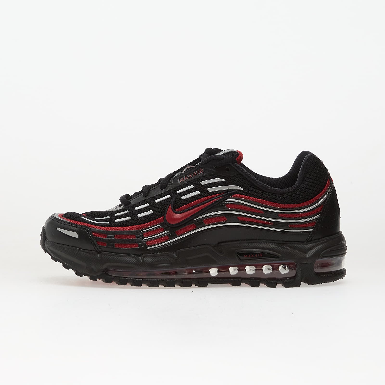 Men's sneakers and shoes Nike Air Max Tl 2.5 Black/ Team Crimson-Metallic Silver