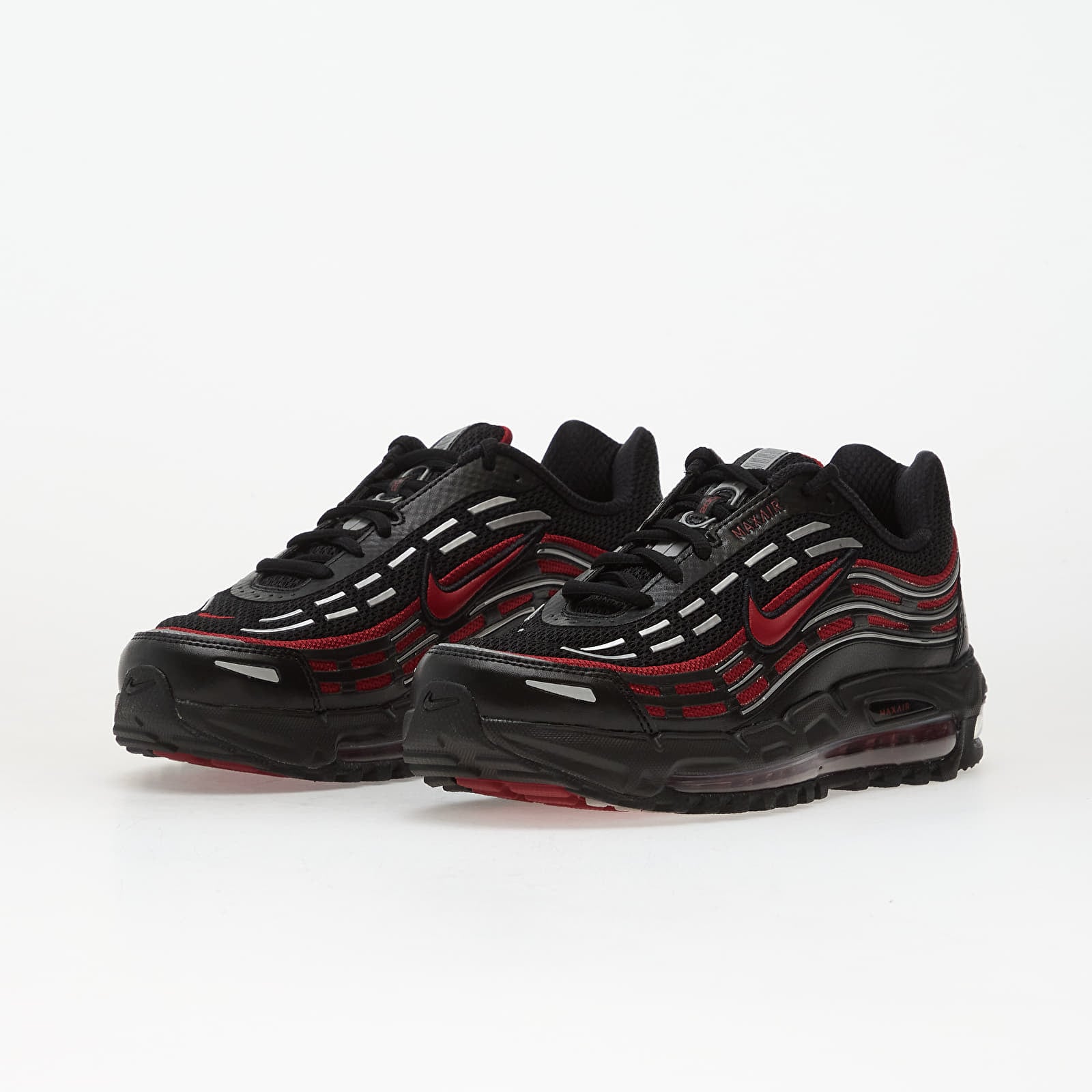 Men's sneakers and shoes Nike Air Max Tl 2.5 Black/ Team Crimson-Metallic Silver