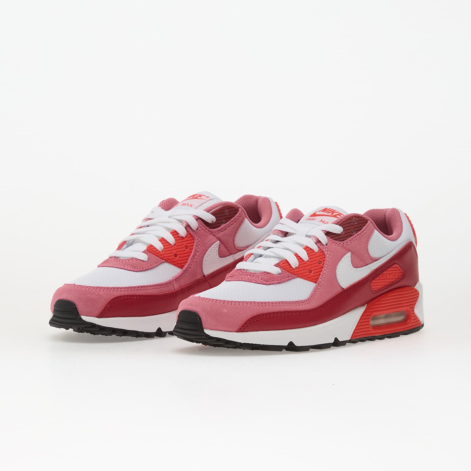 Men's sneakers and shoes Nike Air Max 90 Peony/ White-Lt Crimson-Team Crimson