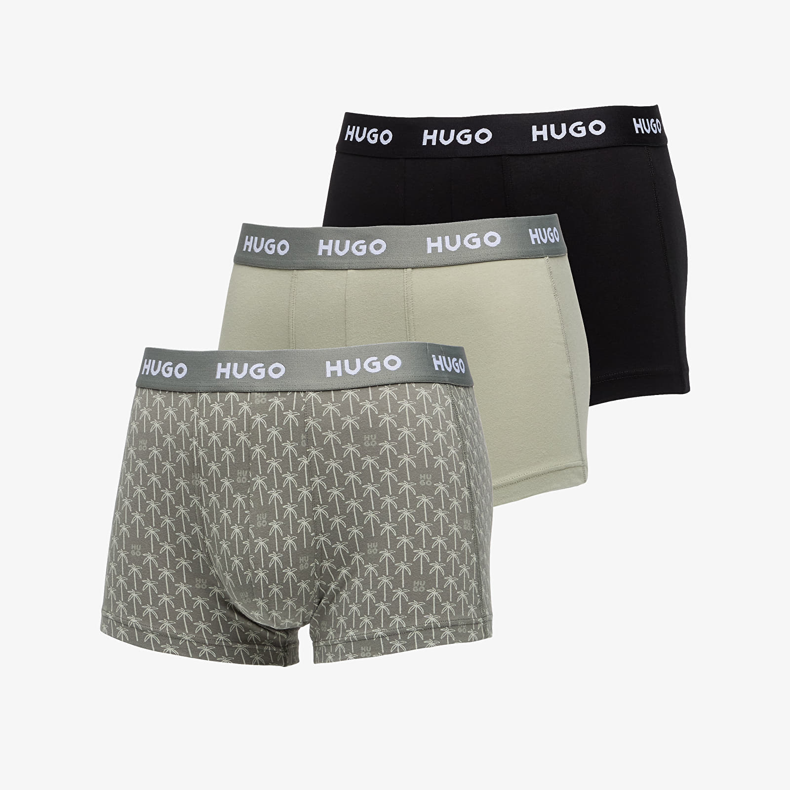 Vīriešu bokseri Hugo Boss Trunk 3-Pack Design Black